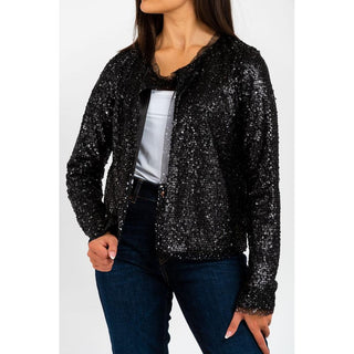 Schwarzer Polyamid-Blazer