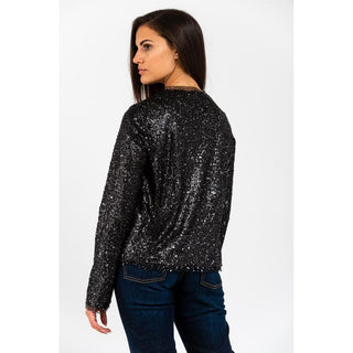 Schwarzer Polyamid-Blazer
