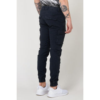 Blaue Cargo-Hose aus Baumwolle