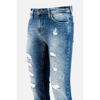 Blue Cotton Jeans Denim