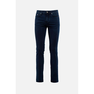Jeans azules de algodón denim