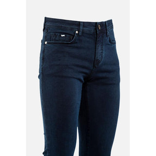 Jeans azules de algodón denim
