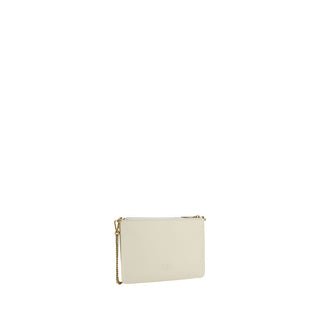 Bolso de hombro beige de cuero de becerro Bos Taurus  