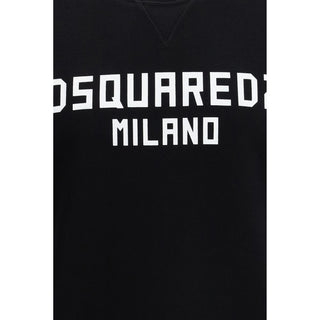 Black Cotton Sweatshirt