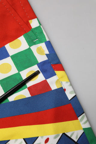 Bermudas para hombre con estampado Carretto multicolor