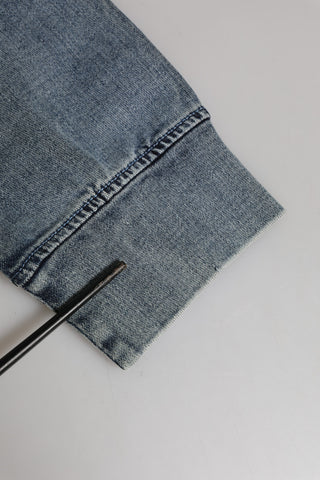 Blaues Kapuzen-Sweatshirt mit Baumwoll-Logo