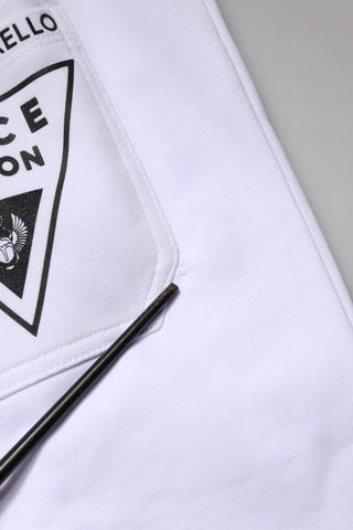 Black White Skinny Jogger Sweatpants Pants