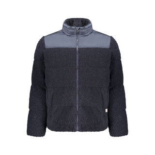 Chaqueta azul de poliéster para hombre
