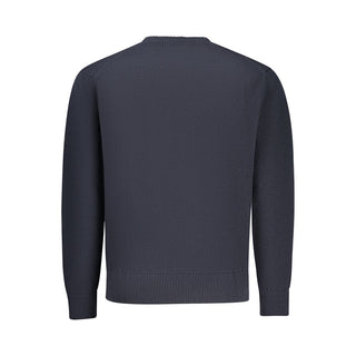 Blauer Baumwollpullover für Herren