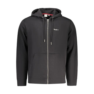 Black Cotton Men's Sweatshirt