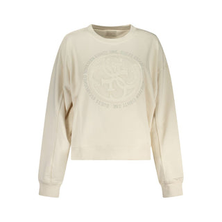Weißes Baumwoll-Sweatshirt für Damen