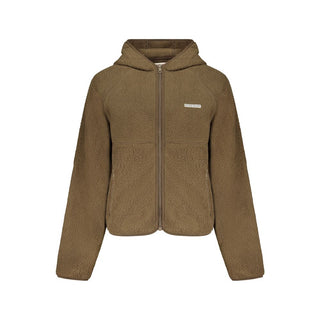 Marrone Polyester Women Sweatshirt