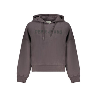 Schwarzes Baumwoll-Sweatshirt für Damen