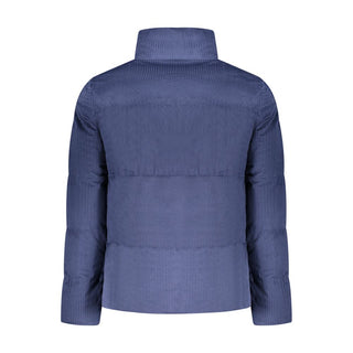 Blaue Polyester-Herrenjacke
