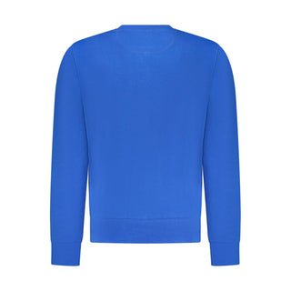 Blaues Baumwoll-Herren-Sweatshirt