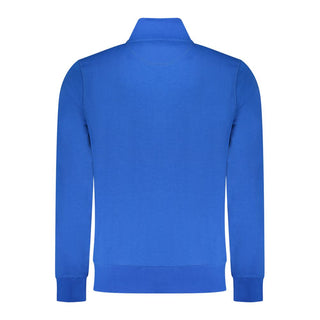 Blue Cotton Men Sweatshirt