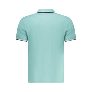 Azzurro Herren-Polo aus Baumwolle