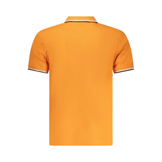 Oranges Herren-Polohemd aus Baumwolle