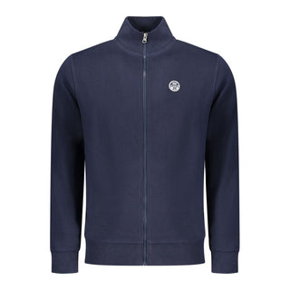 Blaues Baumwoll-Herren-Sweatshirt
