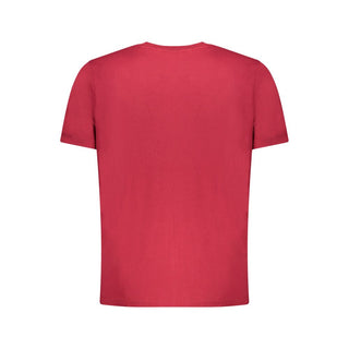 Red Cotton Men T-Shirt