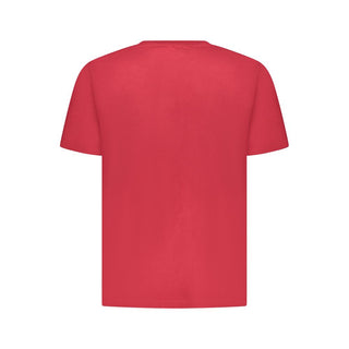 Red Cotton Men T-Shirt