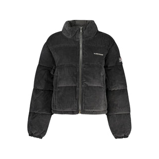 Chaqueta de poliéster negra para mujer