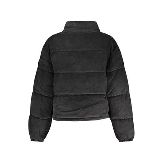 Chaqueta de poliéster negra para mujer