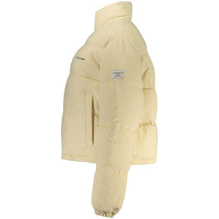 Beige Polyester Women's Jacket