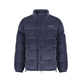 Chaqueta azul de poliéster para hombre