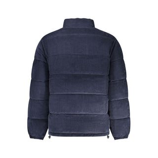 Chaqueta azul de poliéster para hombre