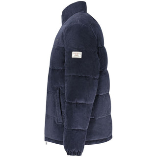 Chaqueta azul de poliéster para hombre