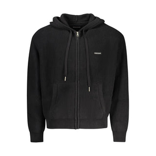 Schwarzer Cardigan für Herren aus Bio-Baumwolle