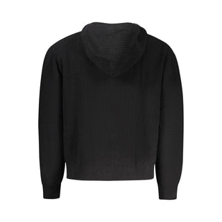 Schwarzer Cardigan für Herren aus Bio-Baumwolle