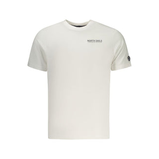 Camiseta de algodón blanca para hombre