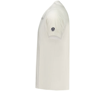 Camiseta de algodón blanca para hombre