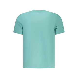 Camiseta azul claro de algodón para hombre