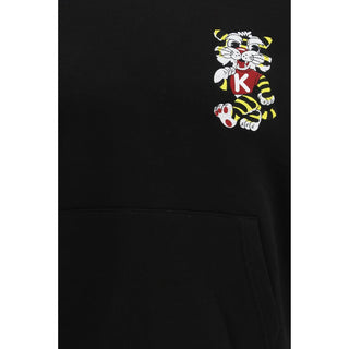 Schwarzes Baumwoll-Sweatshirt
