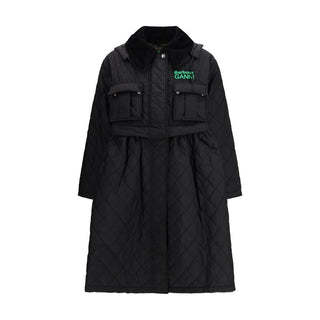 Black Polyester Coat