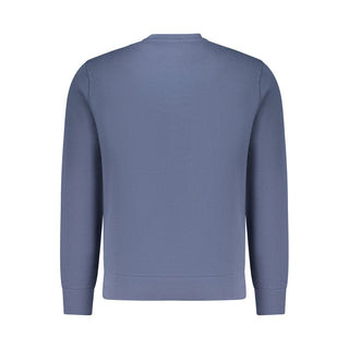 Blaues Baumwoll-Herren-Sweatshirt