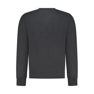 Sudadera para hombre de algodón negro