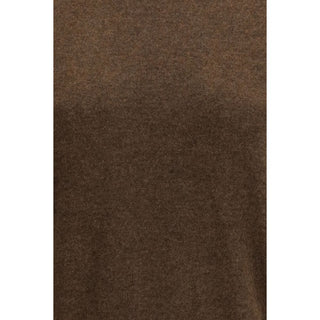 Braunes Sweatshirt aus Fleecestoff