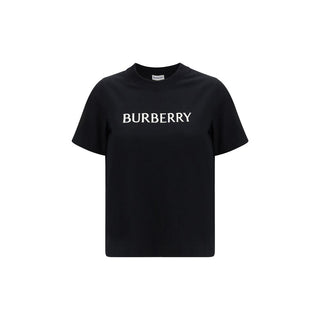 Schwarzes Baumwoll-T-Shirt