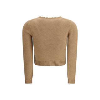 Sudadera de lana marrón