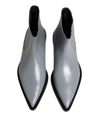 Botines Chelsea cortos gris claro para tobillo