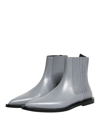 Botines Chelsea cortos gris claro para tobillo