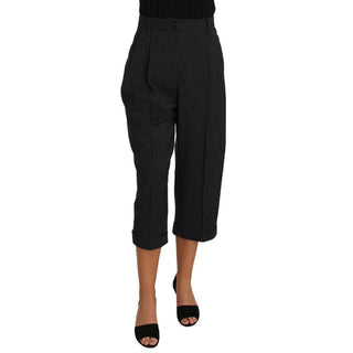 Pantalones negros de algodón