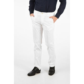 Weiße Chino-Hose aus Baumwolle von Corneliani