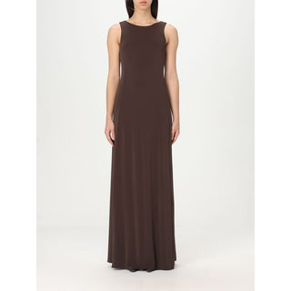 Braunes lässiges Jerseykleid
