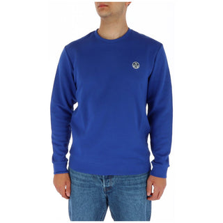 Blaues Baumwoll-Sweatshirt