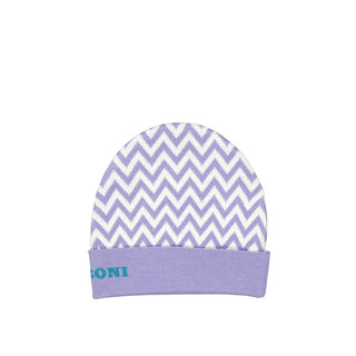 Gorro de lana morado